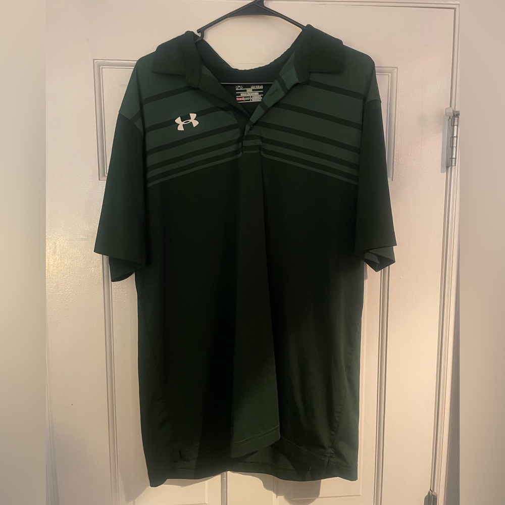 Green Striped Polo